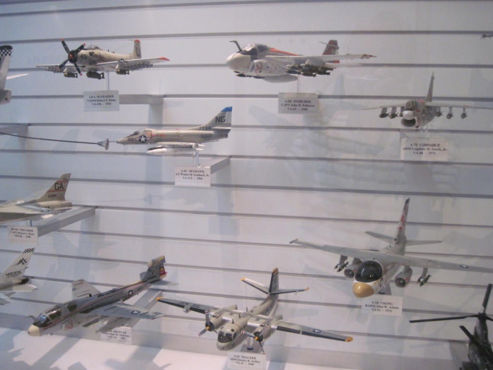 Closeup of the Show case of aircraft